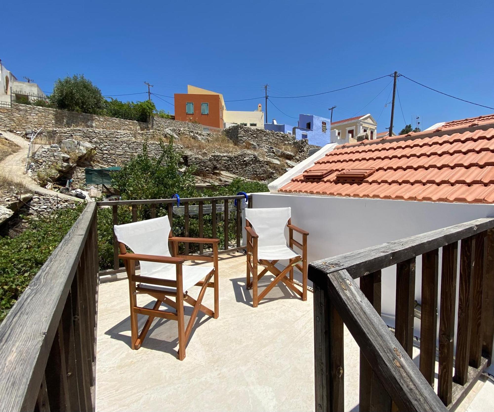 Little Blue In Chorio, Symi Villa Buitenkant foto
